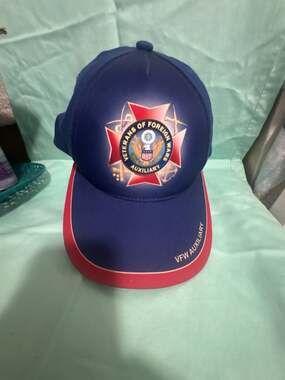 VFW Auxiliary Sublimated Royal Blue Adjustable Baseball Cap